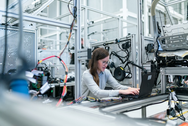Defense contractor reviewing secure infrastructure documentation